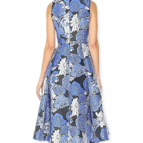 Adrianna Papell Blue Floral Cocktail Dress NEW Size 4 - Picture 3 of 12